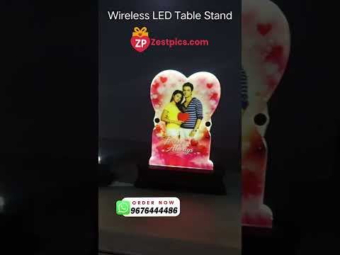 Personalized LED Birthday Photo Lamp | Custom Name & Photo Night Lamp | Unique Gift | Zestpics