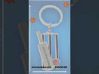 Personalized Cricket Bat Keychain | Cricket Fan Gift | Cricket Bat, Ball, Wickets | Zestpics