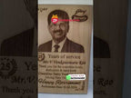25 years service award wooden plaque with photo | Zestpics