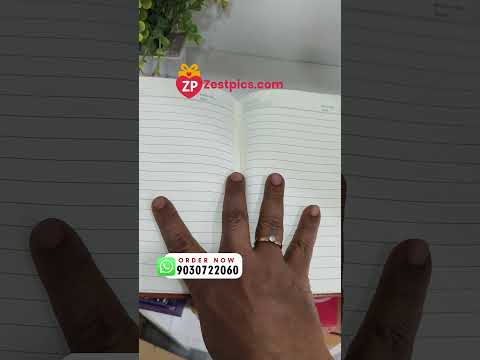 Personalised diary with name and pen gift by Zestpics