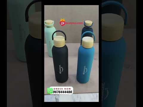 Personalised Name Water Bottle | Custom Stainless Steel Bottle with Name | Gift for Kids, Office & School | Zestpics