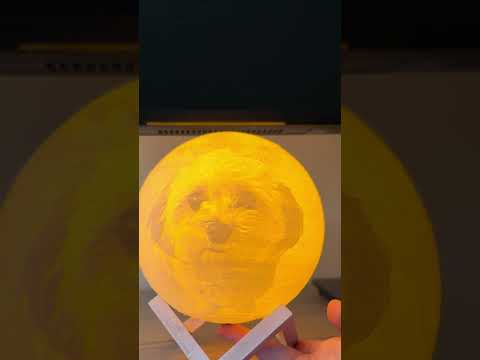 Personalised Photo Moon Lamp | Glowing Custom Photo Gift | Zestpics