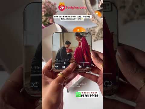 Personalised Music Photo Magnet – Your Photo, Your Song ❤️ | Zestpics
