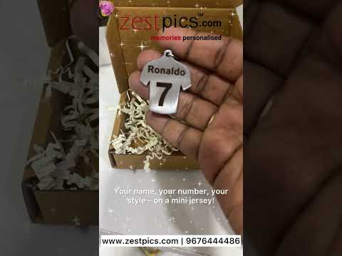 Custom Jersey Keychain with Name & Number – Perfect Gift for Sports Lovers! ⚽🏏 | Zestpics
