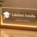 Personalised Principal Desk Stand with LED Light | Teacher’s Day Gift