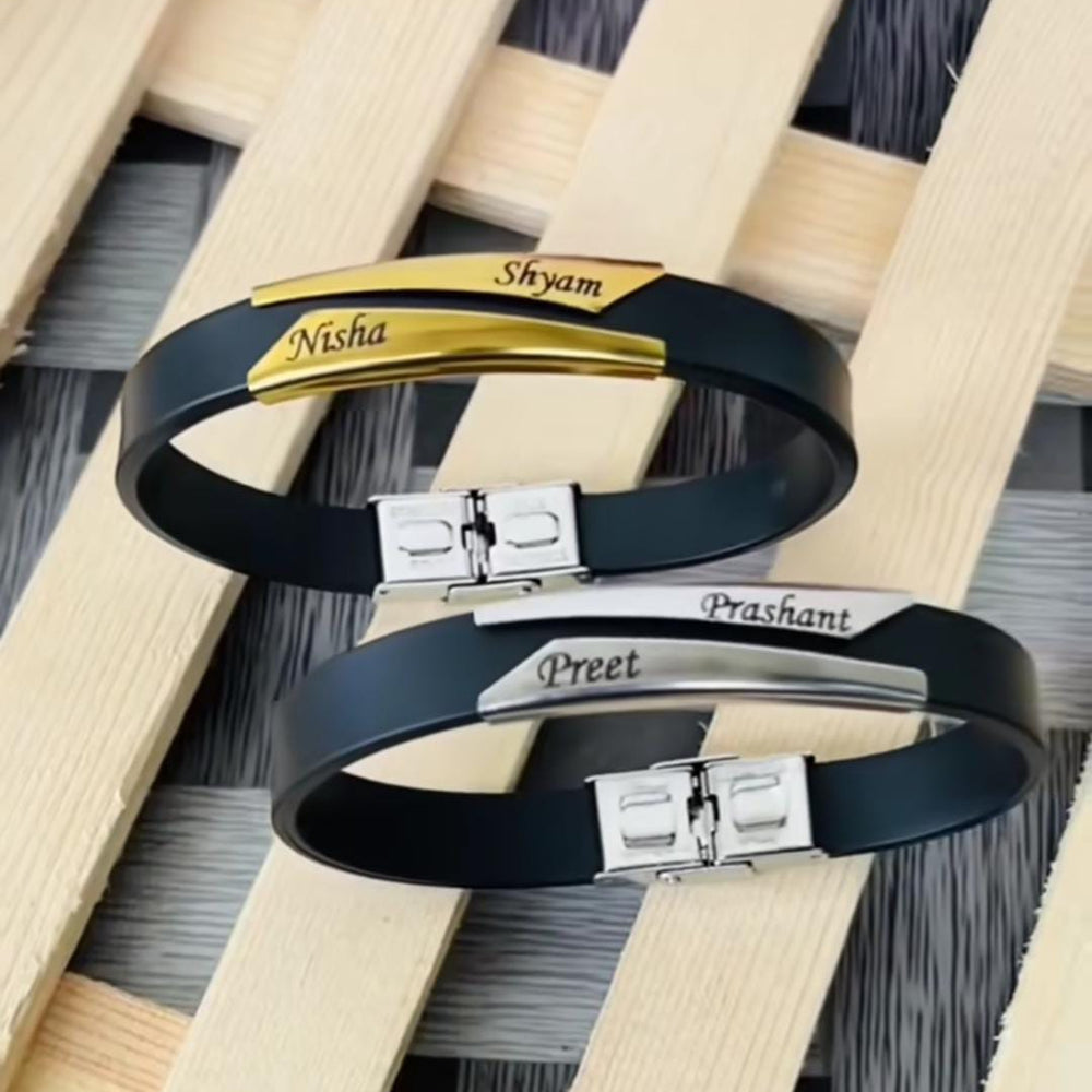 custom name bracelet for couples india | Zestpics