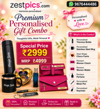 Personalized gift hamper for women birthday anniversary gift | Zestpics