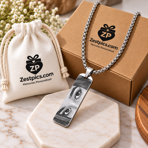 Personalized Eye Pendant, Personalized Eye Necklace Jewellery | Custom Jewellery