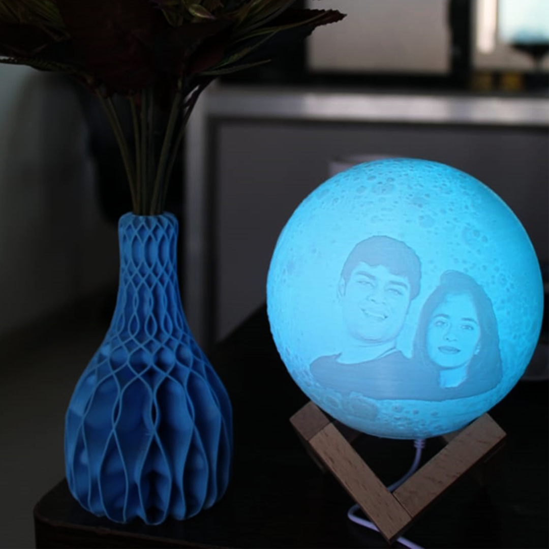 Moon Lamp, Photo Moon Lamp | Personalised Couple Moonlight Lamp - Zestpics