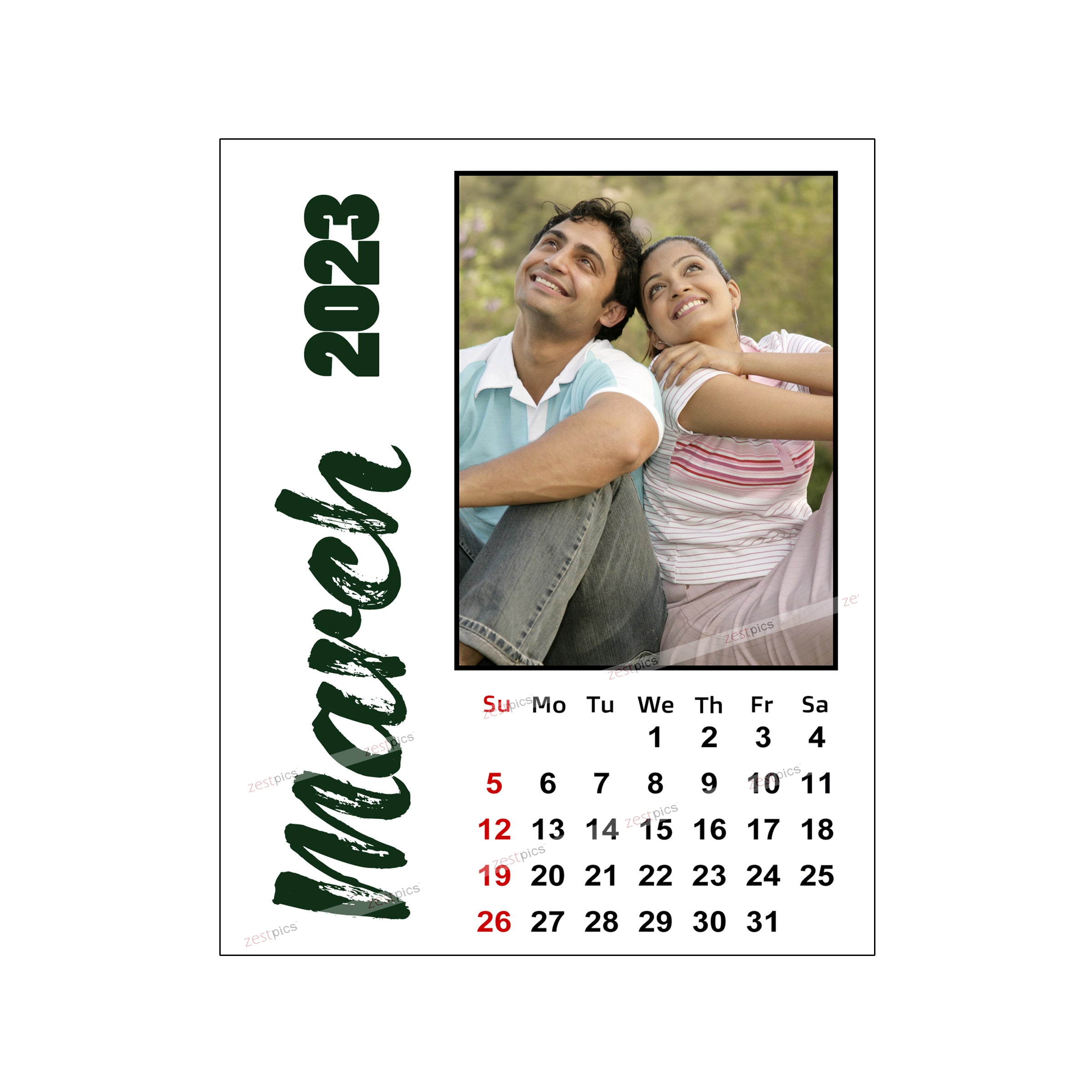 LED Photo Calendar 2023 - Personalized Photo Calendar Printing Online at Zestpics