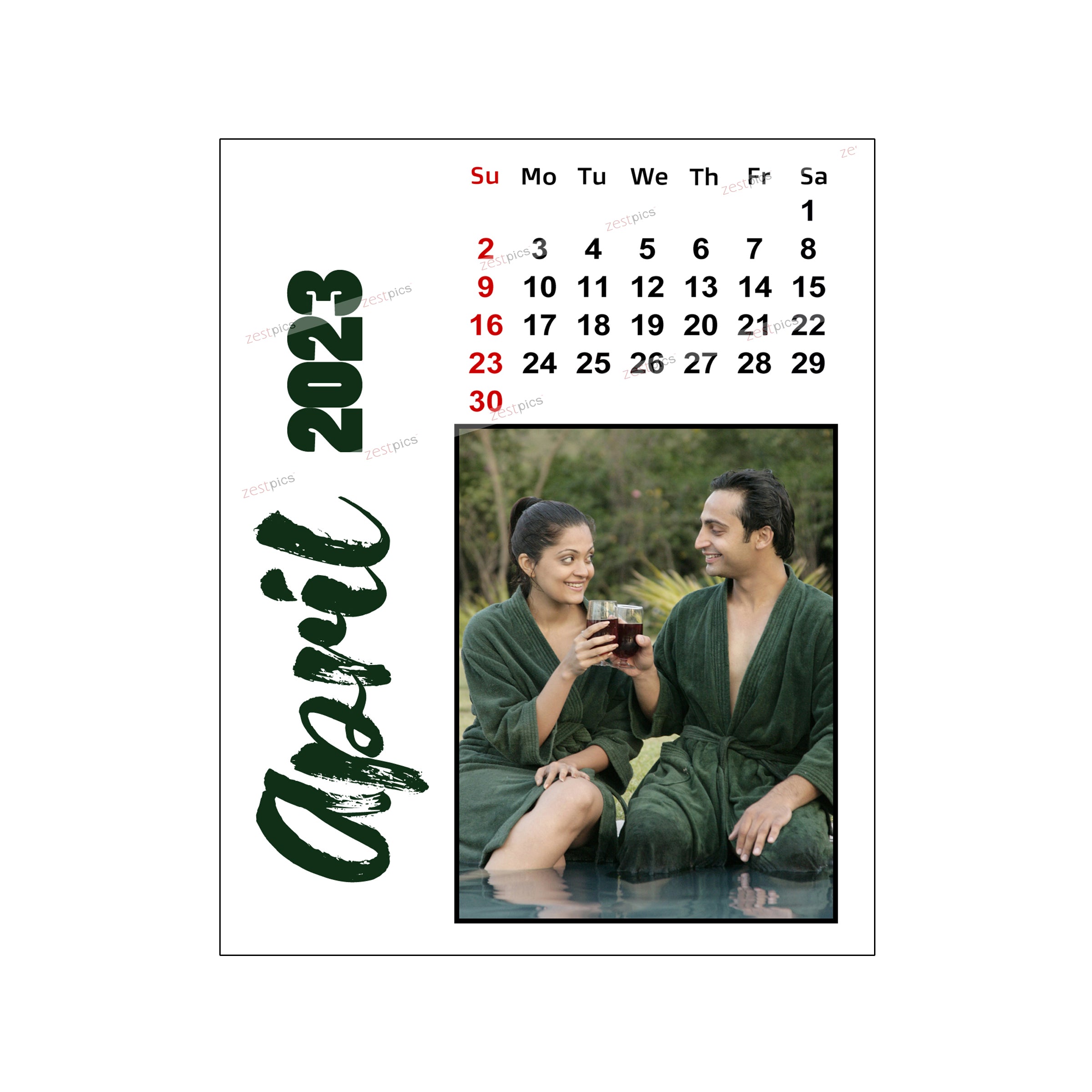 LED Photo Calendar 2023 - Personalized Photo Calendar Printing Online at Zestpics