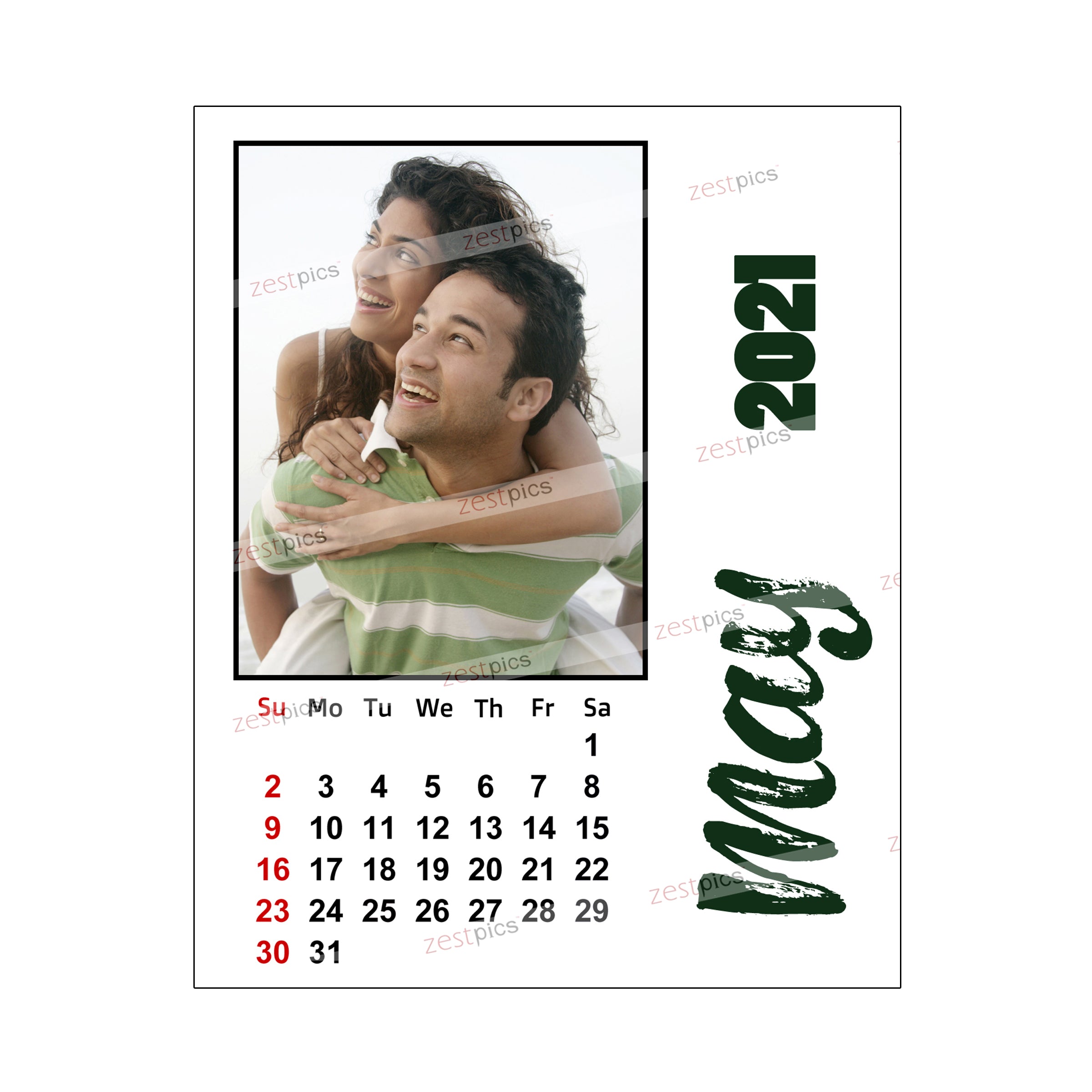 LED Photo Calendar 2021 - Personalized Photo Calendar Printing Online at Zestpics