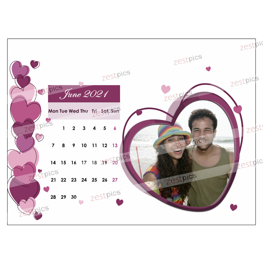 Personalised Calendar | Make a Calendar Online for 2021 | Zestpics
