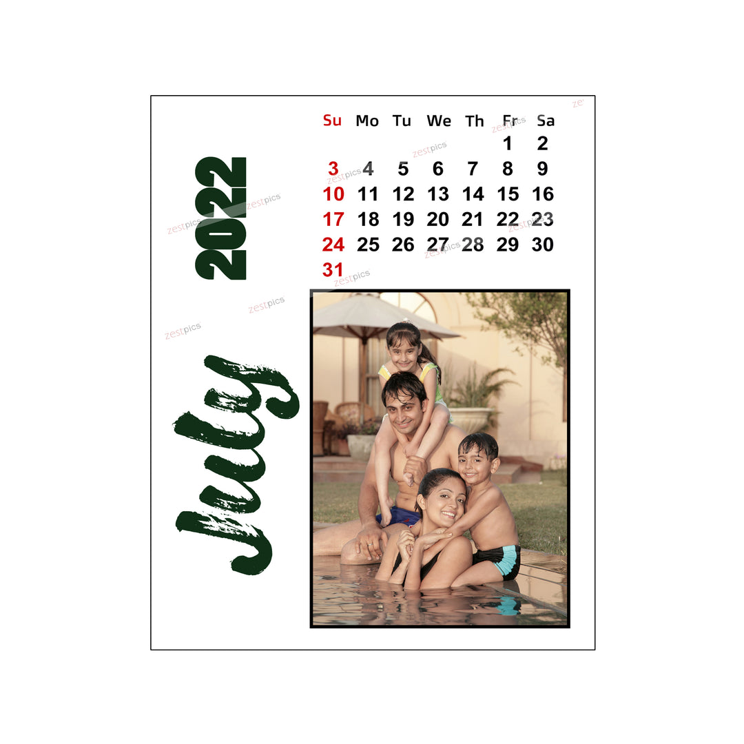 LED Photo Calendar 2022 - Personalized Photo Calendar Printing Online at Zestpics