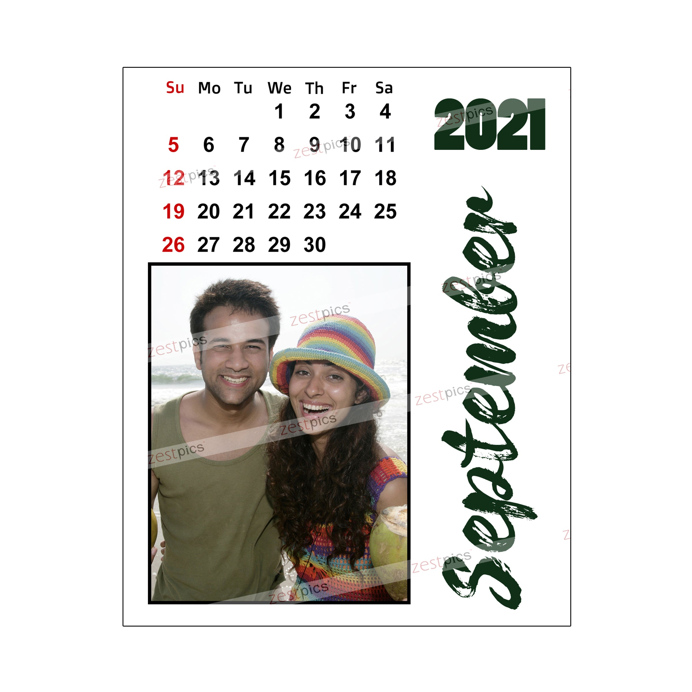 LED Photo Calendar 2021 - Personalized Photo Calendar Printing Online at Zestpics