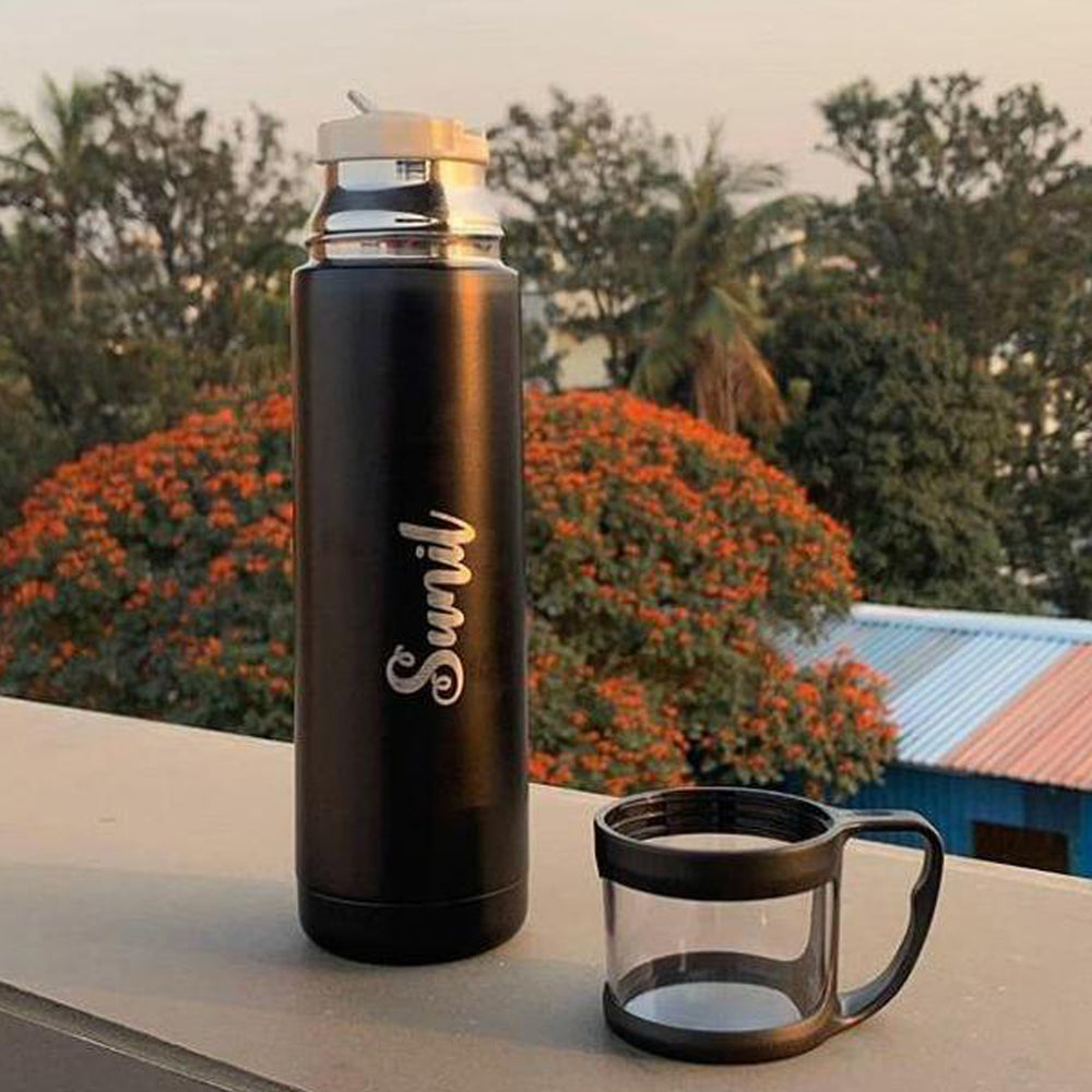 Buy Personalised Water Bottles | Hot and Cold Flask online at Zestpics
