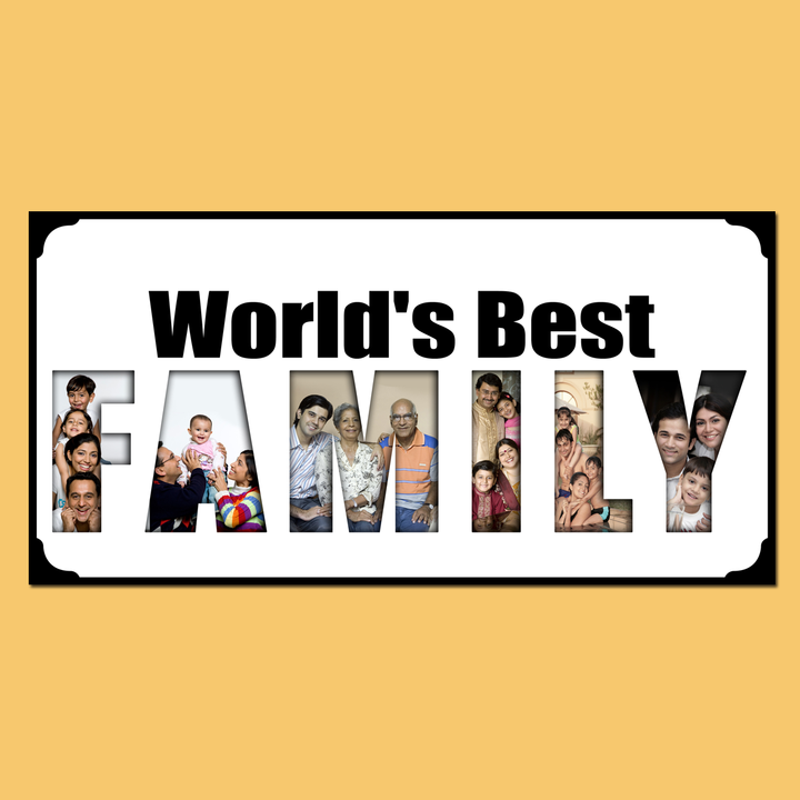 Buy World's Best Family Photo Frame, Best Family Photo Frames Online at Zestpics, India
