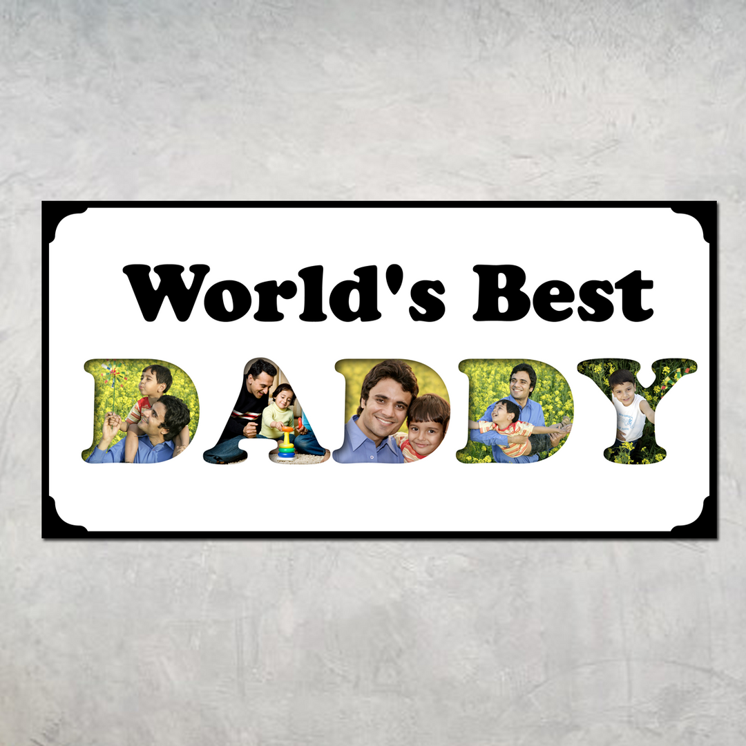 World's Best Daddy Photo Frame-standard frames-Zestpics