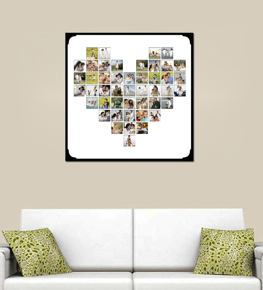 Heart Shaped Photo Collage Frame | Anniversary Gifts | Zestpics