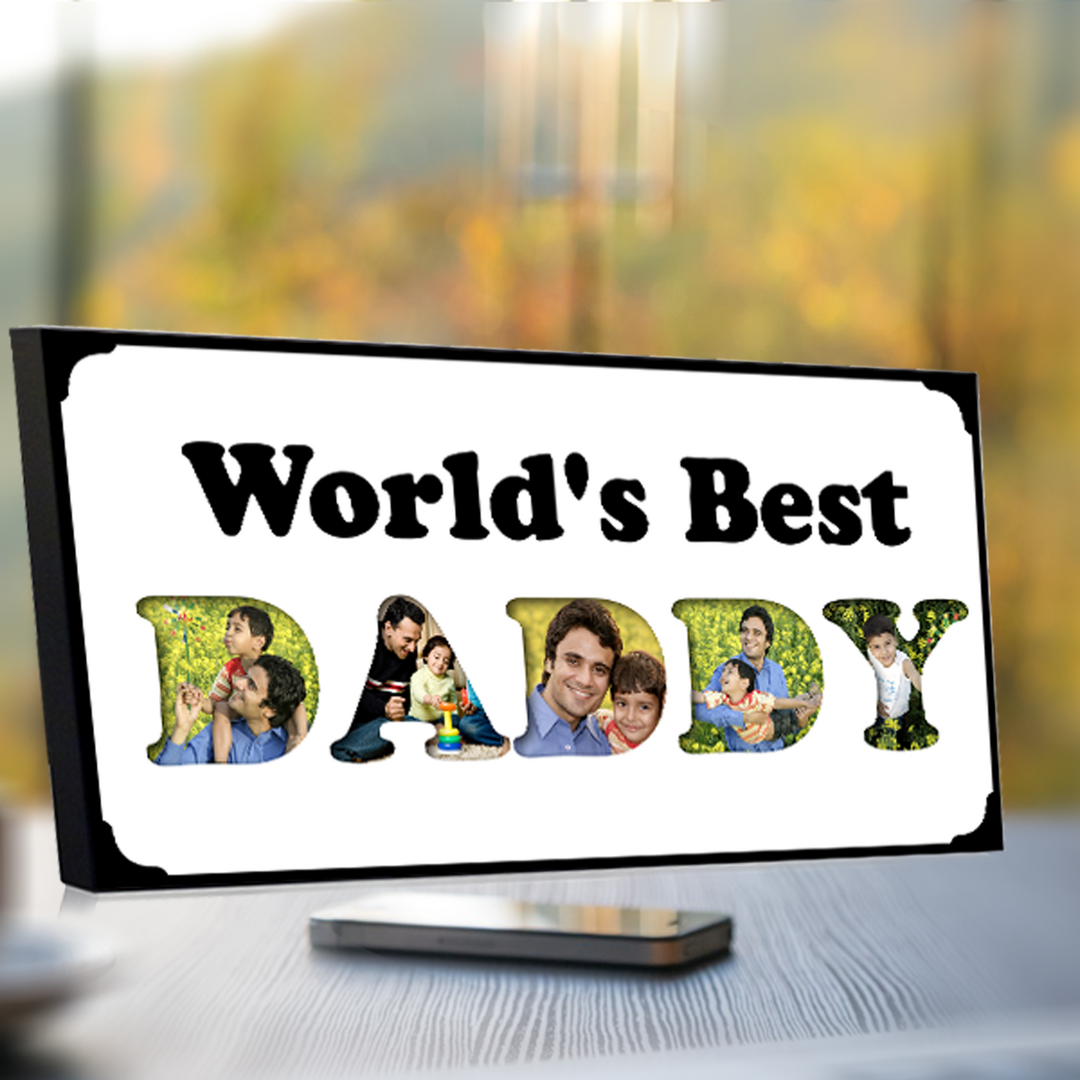 World's Best Daddy Photo Frame-standard frames-Zestpics