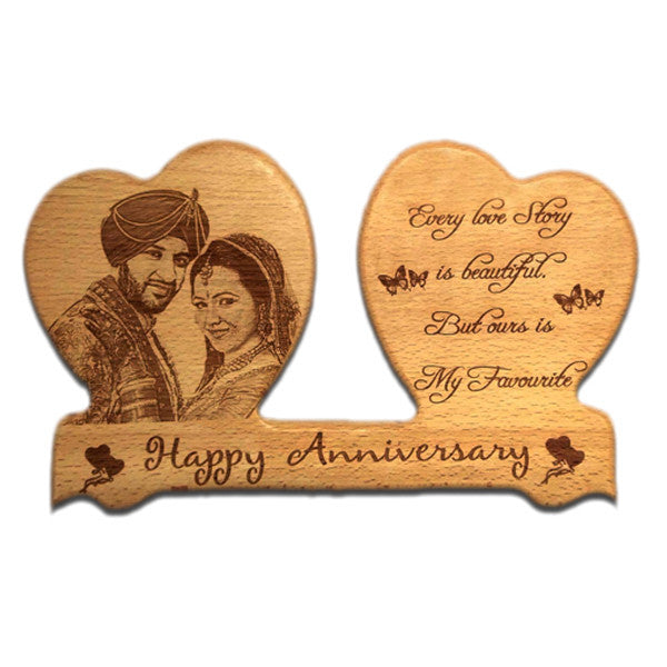 Happy Anniversary Personalised Plaque at Best Prices in India|Zestpics, Valentine's Day Gifts