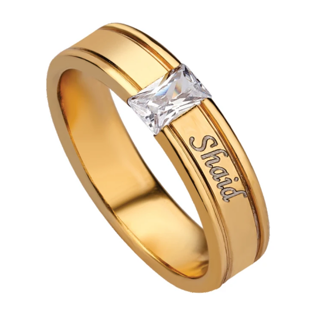 Promise Rings for Him | Name Rings for Men Online at Zestpics