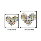Heart Shaped Photo Collage Frame | Anniversary Gifts | Zestpics