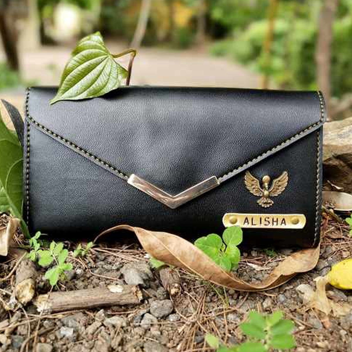 Buy HAND-HELD FAUX LEATHER BROWN BAG for Women Online in India