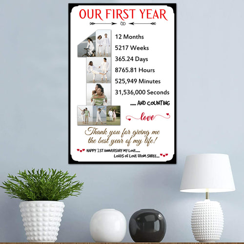 1st Anniversary Gift for Husband, 1st Wedding Anniversary, Anniversary Gifts | Zestpics