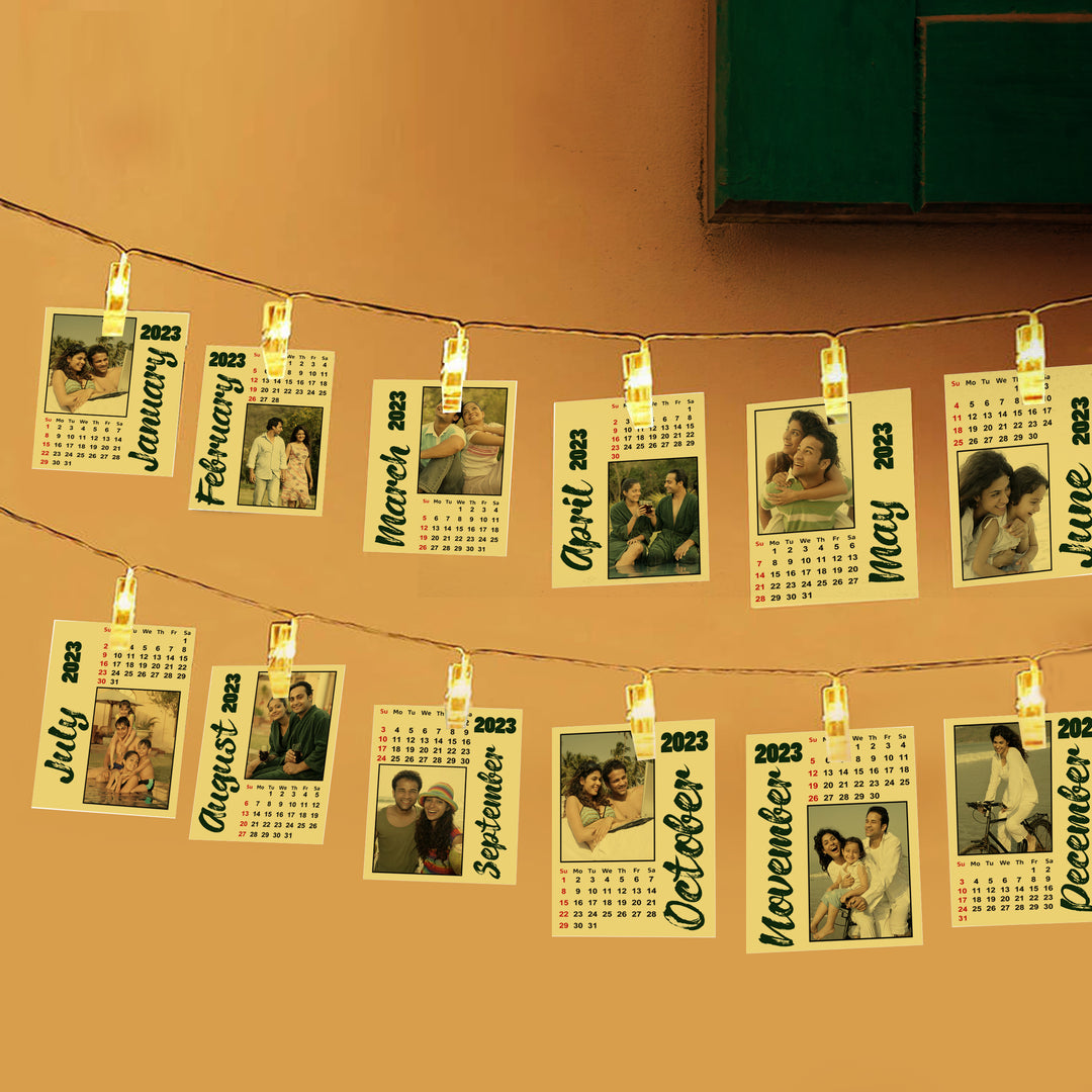 LED Photo Calendar 2023 - Personalized Photo Calendar Printing Online at Zestpics