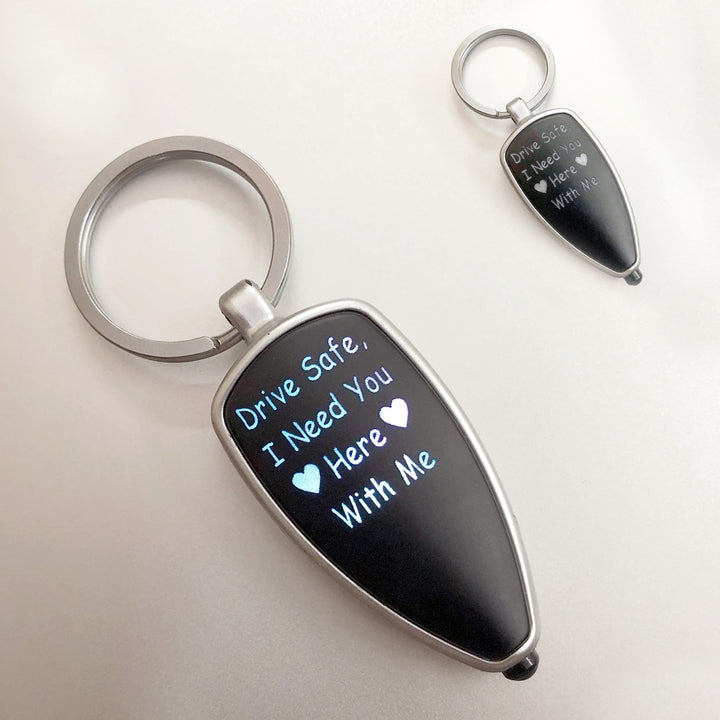 Drive Safe Led Light Keychain