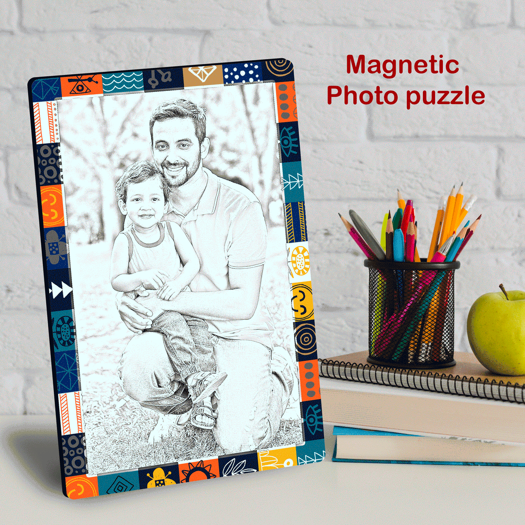 Magnetic Photo Puzzle Frame