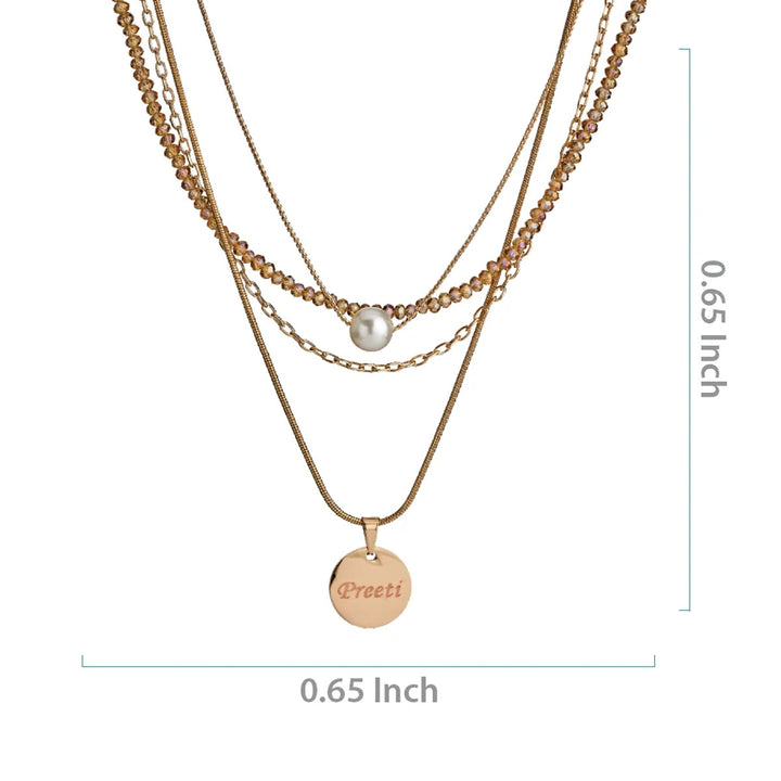 Name Locket Chain | Online Personalised Jewellery | Buy Online Customised Jewellery in India