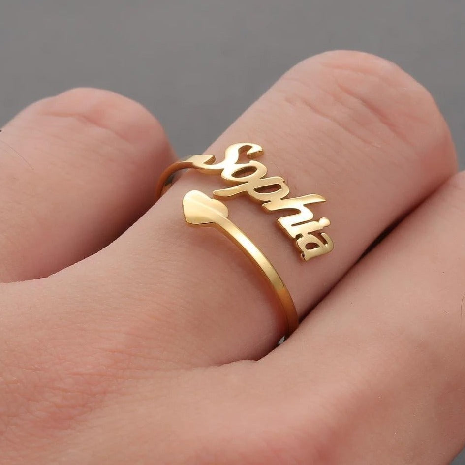 Name Ring, Buy/ Send Personalized Name Rings online in India |Zestpics