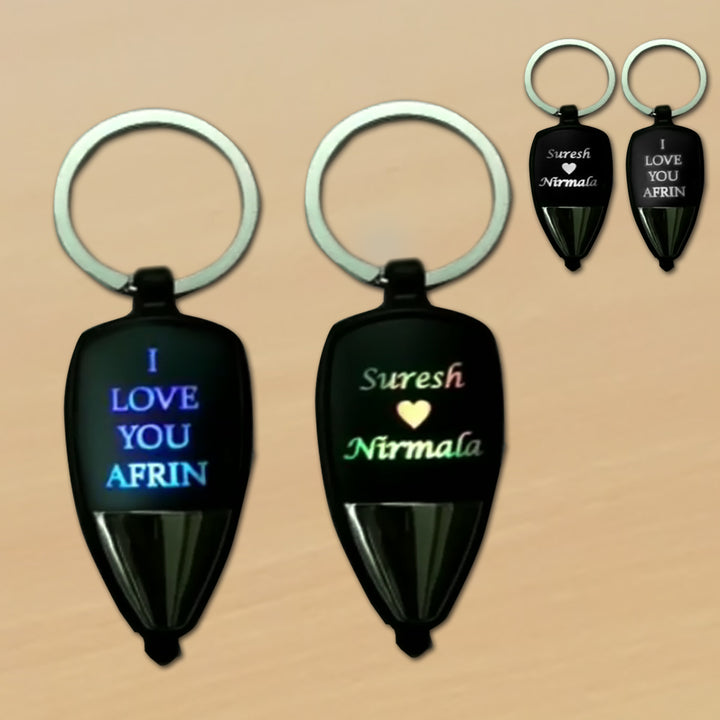 Multi Color Keychain with LED | Zestpics