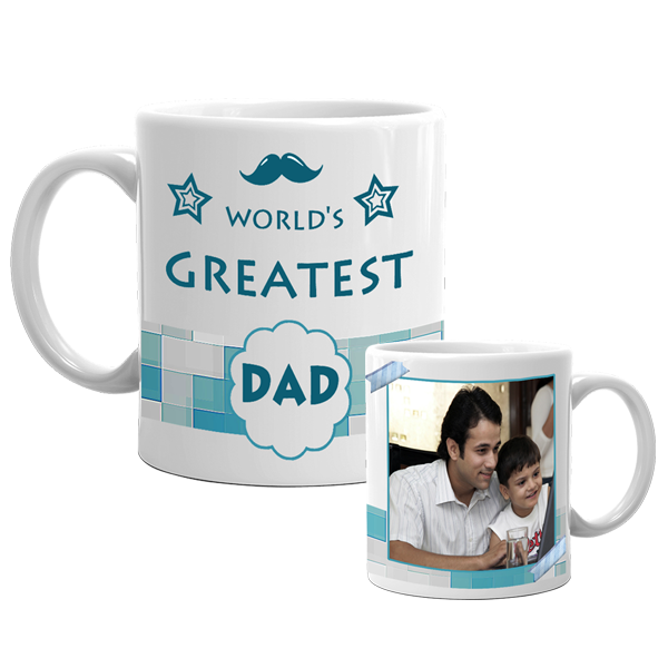 World Greatest Dad Mug | Dad Mugs | Father's Day Gifts at Zestpics, India