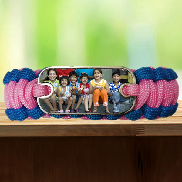Buy Personalized  paracord bracelet with your photo & text online in India. friendship band, friendship band online, friendship day bands online, friendship band online shopping, friendship day bracelet, friendship day, paracord, 550 cord, survival bracelet, bracelet, custom, personalized, hand made, paracord bracelet, charm bracelet