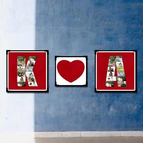 Alphabet Photo Collage with Love | Alphabet Collage | Alphabet Frame