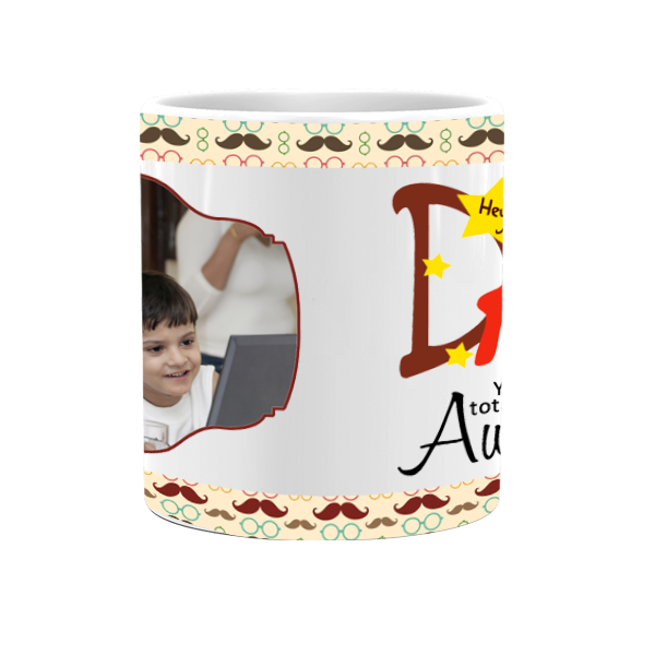 Add a dad photo, customise with a dad name. Send Father's Day Gifts to Hyderabad, India
