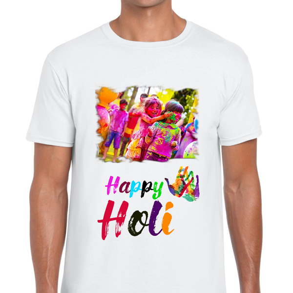 Holi T-Shirts for Men and Women. Celebrate Holi with our special collection of Holi Tees. Choose from any of the Holi Tshirts and Sizes. T-shirts available for both Men and Women. Holi T Shirt Painting, Holi T Shirt Print, Holi T Shirts Online, T Shirt Holi Festival. Buy & Send Custom Holi T-Shirts to India at Zestpics