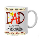 Make their mornings better with one of our personalised mugs. Add a dad photo, customise with a dad name.