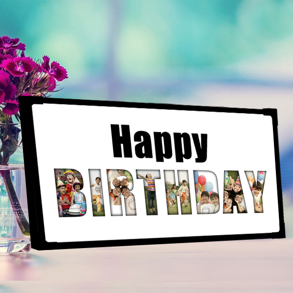 Happy birthday photo frame|Birthday photo frame collage|Happy birthday gift