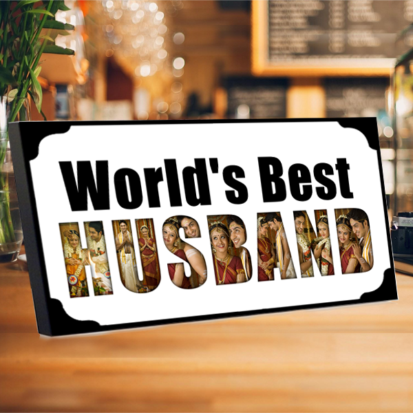 World's Best Husband Frame, Anniversary Gift for Husband and Birthday Gifts for Husband