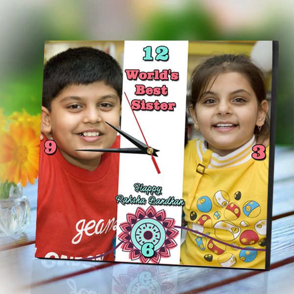 World's Best Sister Clock, Gifts for Sister, Rakhi Return Gifts for Sisters