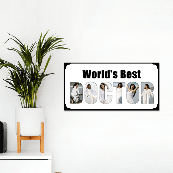World's Best Doctor Photo Frame | Personalized Doctor Gifts | Zestpics