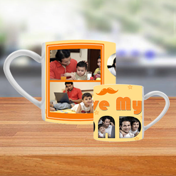 Gift Customized Tea Cups with Zestpics. The premium quality tea cups can be customized with photos, messages and are a beautiful gift idea