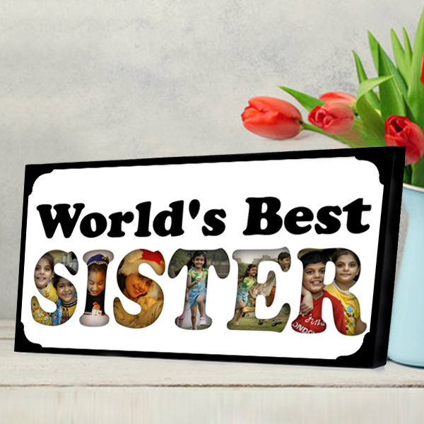 World's Best Sister Photo Frame, Send Rakhi Gifts to Sister Online in India