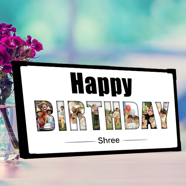 Happy birthday photo frame|Birthday photo frame collage|Happy birthday gift