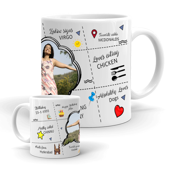 Happy Bio Mug | Happy Mug | All About You Mug | Send to India