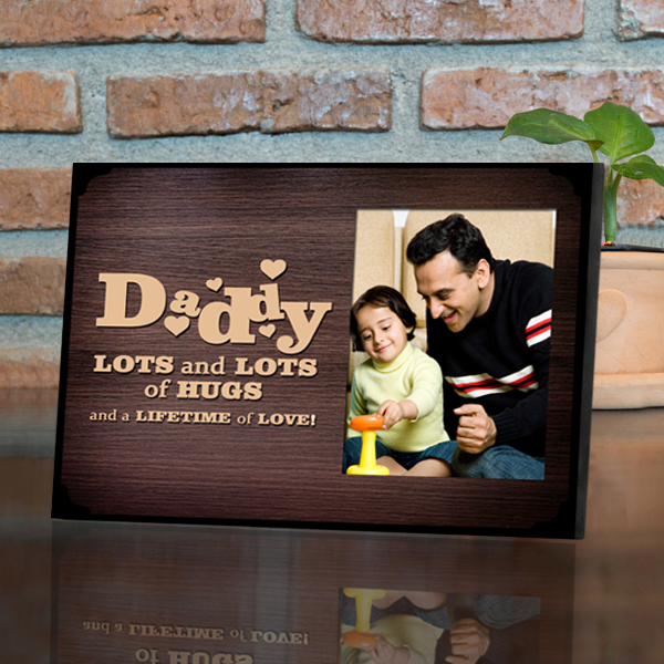 Buy Personalized Father's Day Photo Frames, Daddy Frame Online at Zestpics